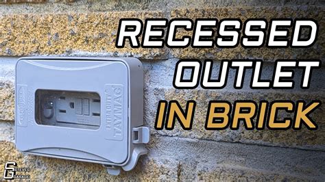 how to replace an electrical box in brick|recessed outlet box in brick.